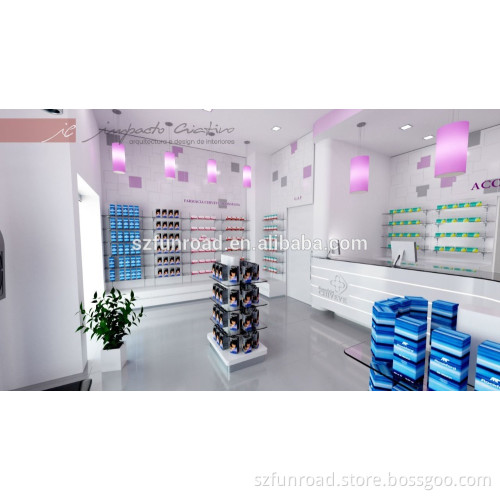 Wholesale High Quality Cosmetic Store Design Cosmetic Display Stands